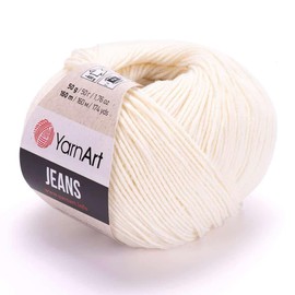 Yarn Art Jeans: Premium Cotton Yarn for Crochet & Knitting - Variety of Colours - Ideal for Double Knitting, Worsted Weight, Baby Projects, T-Shirt Yarn, & More. Colour - 3 Pack - 5 Pack