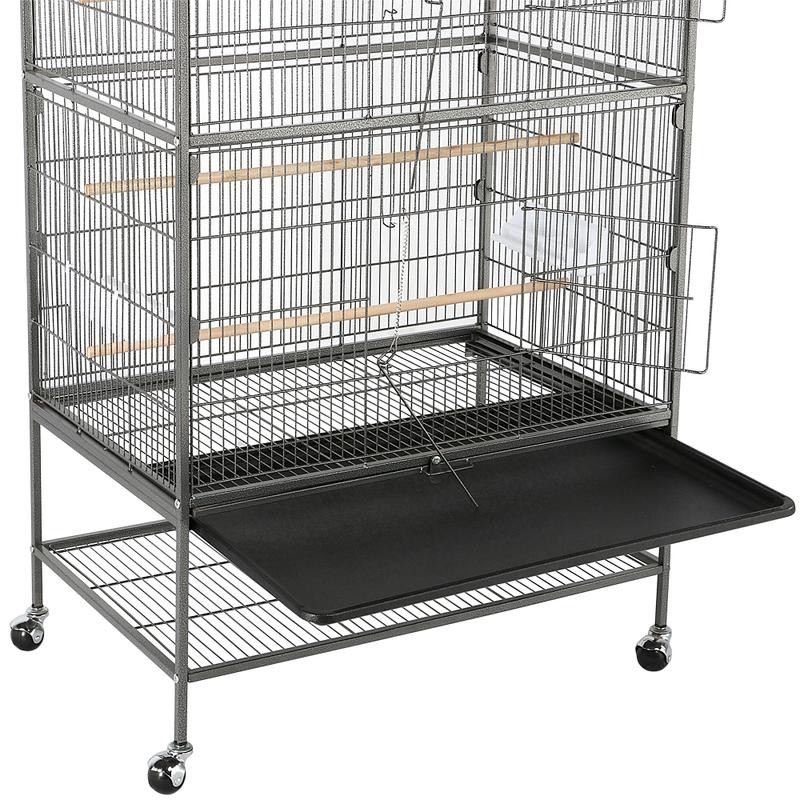 【All Size】Yaheetech 52″ H Large Parrot Cage Rolling Metal Bird