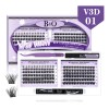 Kit de Extensiones de Pestañas B&Qaugen 3D con Curvatura D
