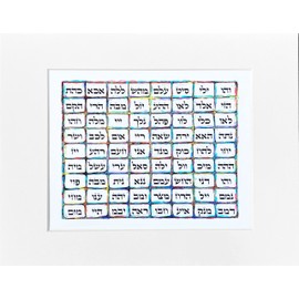 The Kabbalah Centre 72 Names of God | Framed Poster (White Board)