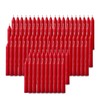 100 pcs Bulk Red Candles for Christmas Tree - Chime