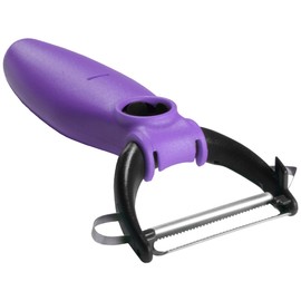 Housewares Germany ABS/Stainless Steel Bark Fruit and Vegetable Peeler, Purple/Black