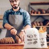 Guerity 2pcs Reusable Bread Bags To Keep Fresh, Cotton Linen