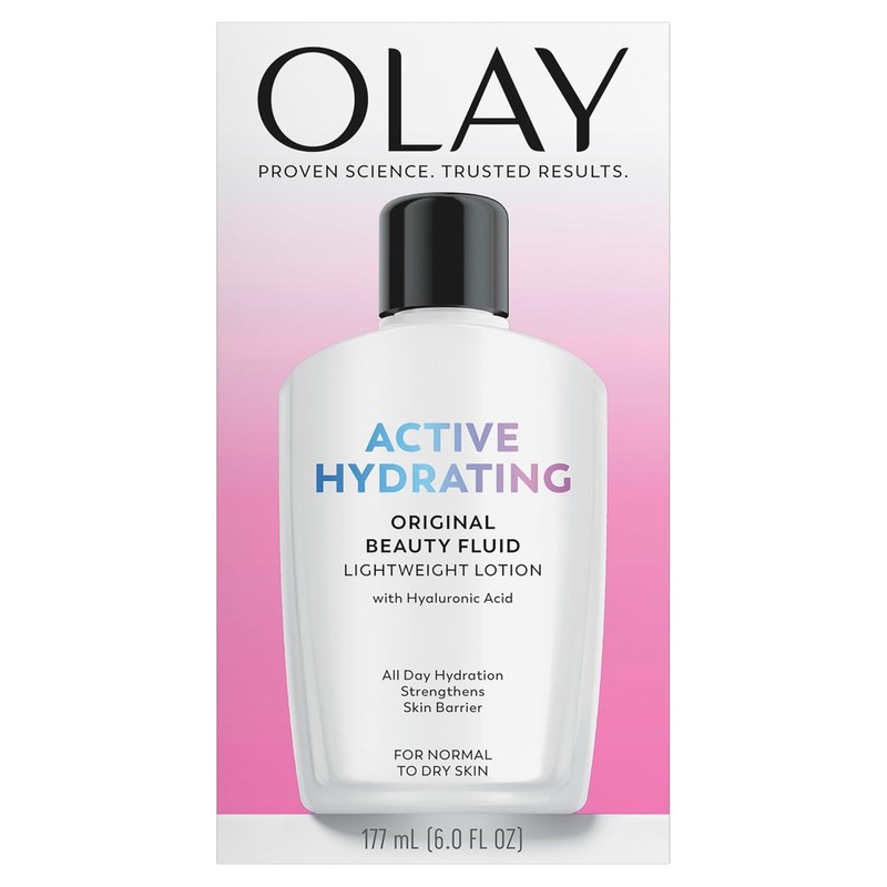 OLAY Active Hydrating Beauty Fluid Lotion Original 6 OZ -