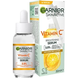 Garnier SkinActive Vitamin C Day Serum, Anti-Dark Spot and Brightening Face Serum for All Skin Types, 30 ml