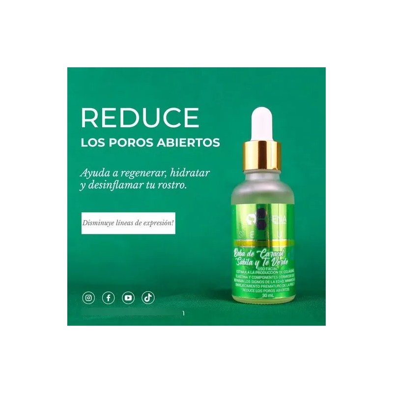 Serum Bena Belleza Natural Baba De Caracol Sbila T Verde