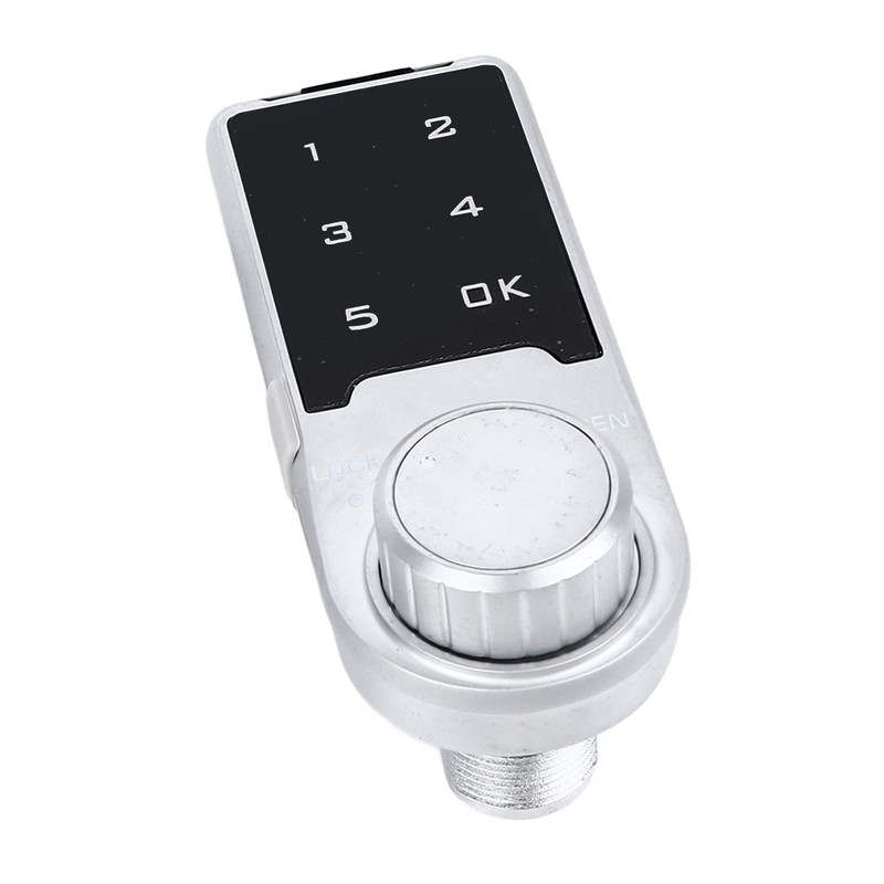 Touch Digital Password Keypad Cabinet Lock 30mm Silver Electronic Anti