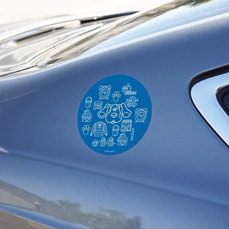 Blue's Clues Iconic Art Automotive Car Refrigerator Locker Vinyl Circle