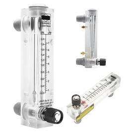Air Gas Flowmeter, LZM-15T, 0.5-3 m3/h Flow Meter, Panel Air Gas Flow Type Flowmeter with Adjustable Control Valve for Gas/Oxygen/Air Flow Measuring