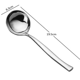 Yesdate Set of 6 Stainless Steel Soup Ladle Spoon, Kitchen Cooking Utensil Ladles
