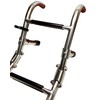 Marine Boat Three Steps Foldable Ladder Stainless Steel Luxury 23.5"