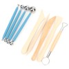 Wooden Pottery Clay Craft Sculpting Modeling Tools DIY Carved Art