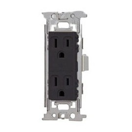 Toshiba NDG2122E(K) E's Ease Wiring Fixture, Grounding Double Outlet, Black