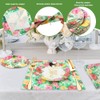 Tropical Luau Party Supplies Kit for 24 Guests, 72Pcs 9Inch