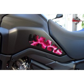 BIKE-label Tank Pad Side Motorcycle Paint Protection Sticker Flash Pink 800026