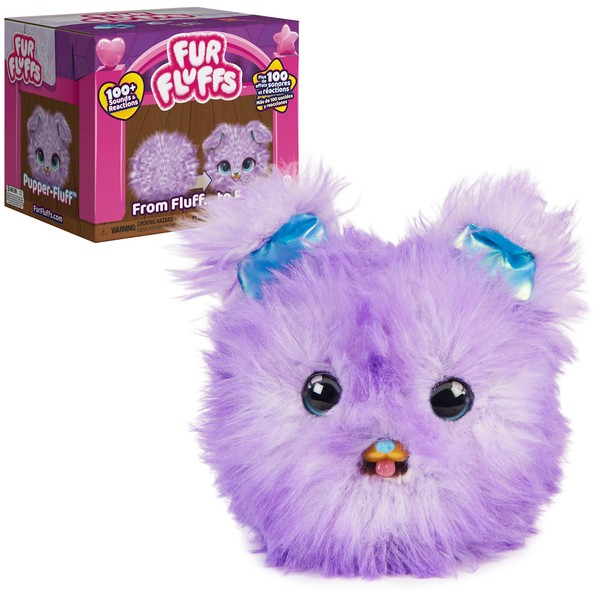 Fur Fluffs, Pupper-Fluff Surprise Reveal Interactive Toy Pet, Over 100