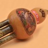 Handmade C Key Hulusi Gourd Black Bamboo Flute with Alloy,