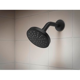 KOHLER TS35321-4G-BL, Elate Rite-Temp Shower Trim with Single Function 1.75 GPM Showerhead, Matte Black, Modern Shower Fixture, Water-Saving Design
