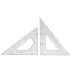 okhobby 2 Pack Triangle Ruler, Acrylic Scale Architectural Drawing Drafting