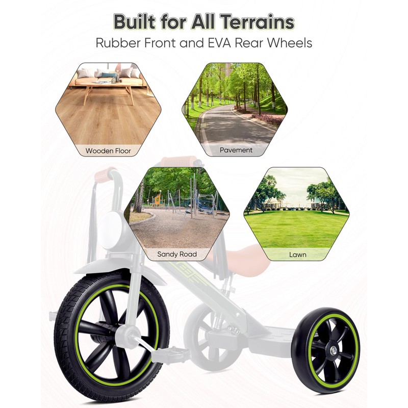 RIDYEE Toddler Tricycle for 2 to 5 Years, Trike for
