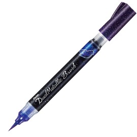 Pentel XGFH-DV Dual Metallic Brush, Violet + Metallic Blue