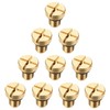 10X 17111712788 Radiator Overflow Coolant Expansion Tank Bleeder Screw Gold