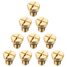 10X 17111712788 Radiator Overflow Coolant Expansion Tank Bleeder Screw Gold for E36 E39 E46 Etc.