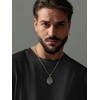 NORBU S925 Saint Necklace for Men, Patron Amulet Saint Medal