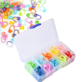 150PCS Colorful Crochet Stitch Markers for Knitting & Crochet Projects - Multi-Color Clips for Easy Identification and Organization in Handwork Crafts