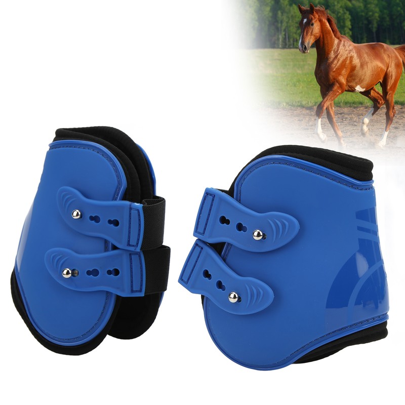 2Pcs PU Neoprene Leg Horse Boots Horse Leg Brace Guards