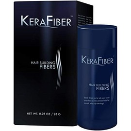 KeraFiber Hair Building Fibers - Keratin Hair Illusion Fibers for Thicker Hair in 30 Seconds, 28 g, Color White