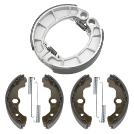 Caltric Front & Rear Brake Shoes for Honda TRX400FA TRX400FGA Fourtrax Rancher At 04-07