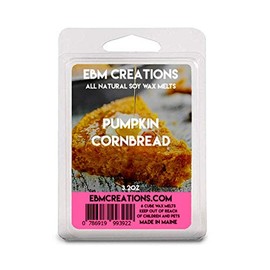 Pumpkin Cornbread | Scented All Natural Soy Wax Melts | 6 Cube Clamshell 3.2oz Highly Scented!