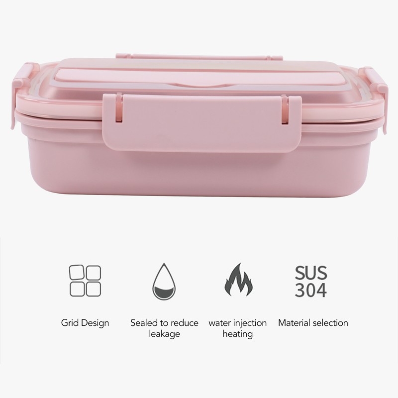 Lunch Box 4 Compartments 304 Stainless Steel Tableware Portable Lunch