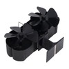6 Blades Heat Powered Stove Fan Dual Head Fireplace Fan