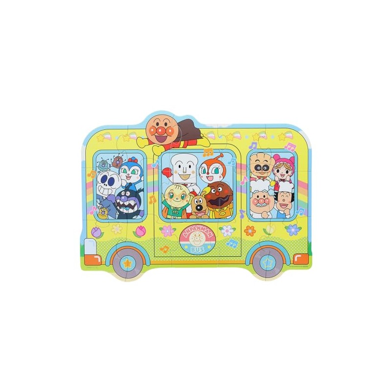Sunstar Stationery Anpanman First Jigsaw Puzzle Step 3 Mizuiro 5280009F