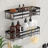 WOWBOX Shower Caddies 2 Pack - Adhesive Hanging Shower Shelf