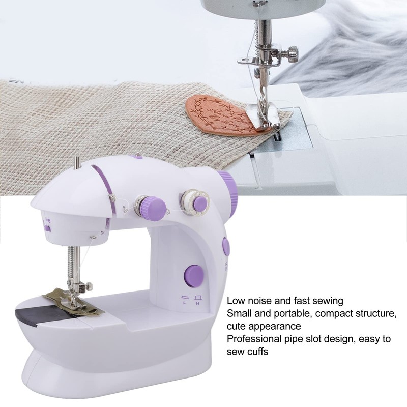 Mini Sewing Machine, Portable Sewing Machine with Light, Low Noise