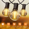 OHLUX 30FT Solar Globe String Lights Outdoor,Waterproof Solar G40 Patio