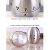 ZAAWUUT Egg Kitchen Timer Stainless Steel Mechanical Rotating 60 Minute