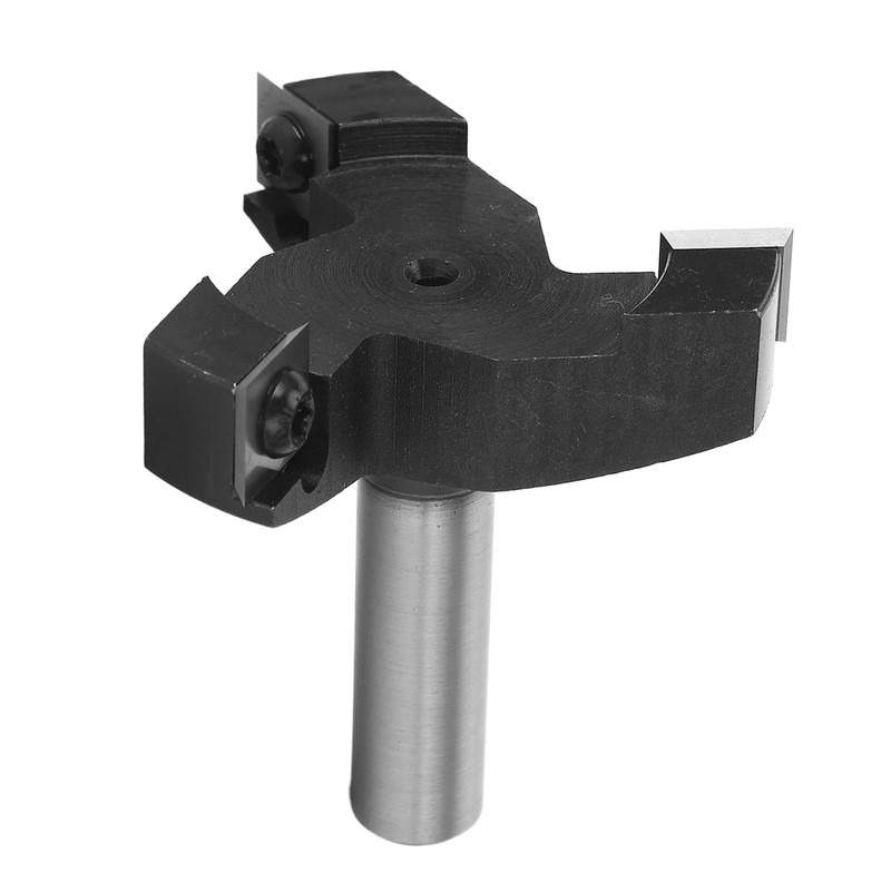 1/2in Shank Insert Style Spoilboard Bit 3 Blade T Shaped