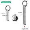 Large Keychain Pill Holder.TISUR Titanium Pill Case Waterproof Pill Fob