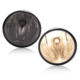 KUAFU 2 PCS Fog Light Compatible with 2006-2010 Ford F-150 Replacement for AL3Z15200A AL3Z15201A FO2592220 FO2593220 Fog Lamps Plastic Smoke Lens Left & Right