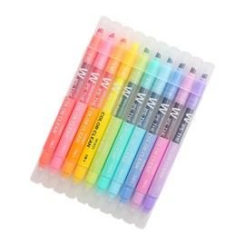 Operitacx Pack of 10 Erasable Highlighters, Erasable Pens, Cute Pens, Highlighters, Stationery, Creative Markers, Rub Out Pens, Liquid Highlighters, Students, Stationery