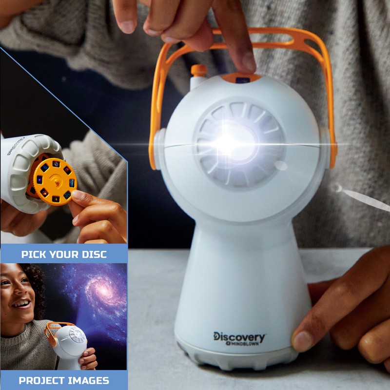Discovery™ #Mindblown Grab & Go Galaxy Lantern Portable Planetarium Projector,