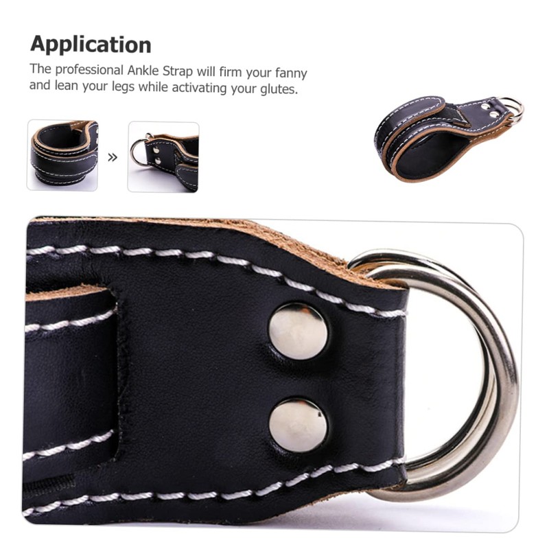 WOONEKY Leg Training Ankle Strap Buckle Cable Kickback Ankle Strap