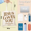 Odebyata Christian Gifts Tote Bag, Bible Verse God Jesus Light