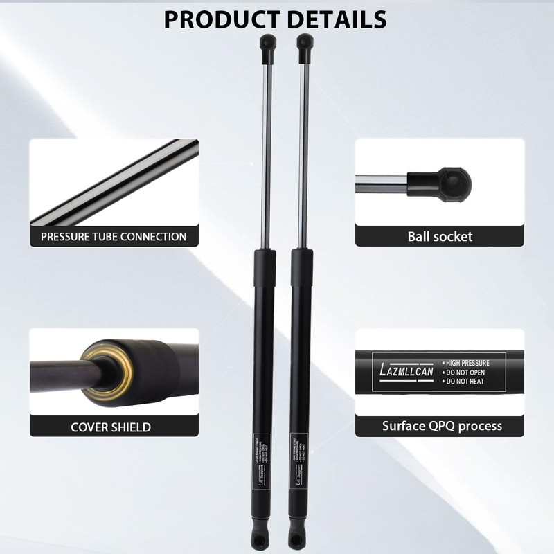 Lazmllcan 2pcs Tailgate Lift Supports Compatible with Mitsubishi Outlander 2015