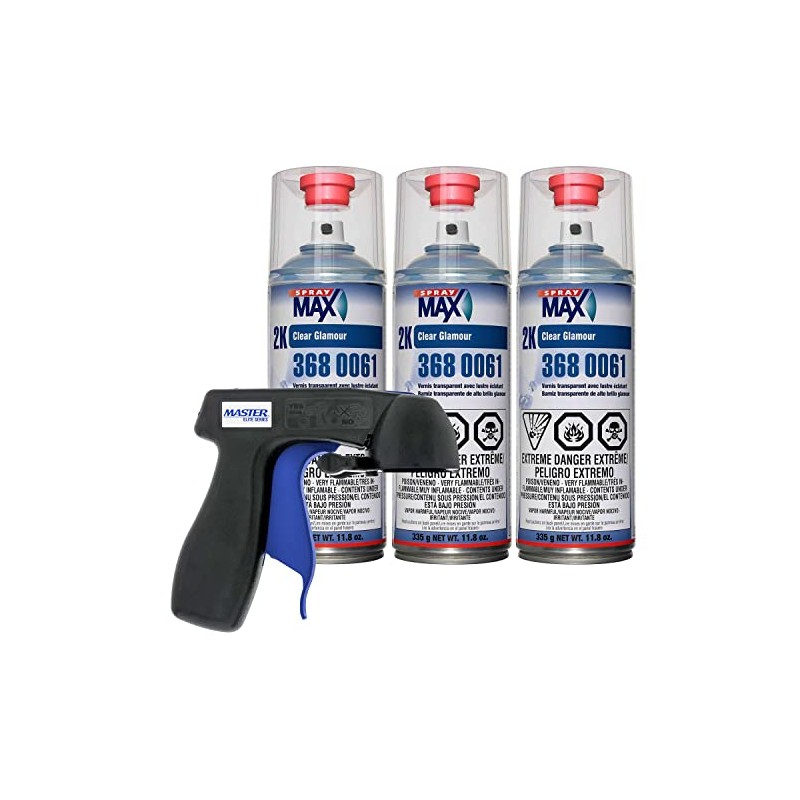 Spraymax 2K Clear Coat Aerosol Spray Cans - 3 Pack