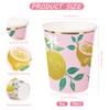 WRAPAHOLIC 50 Pcs Lemon Paper Cups - 9 oz Summer